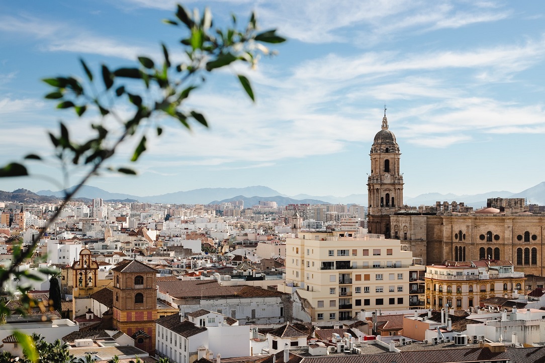 Vue sur la ville de Malaga